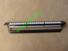 24-port CAT6 UTP patch panel with cable manager