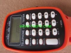 Telephone line tester with LCD