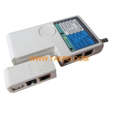 4-in-1 patch cable tester for RJ11/RJ45/BNC/USB