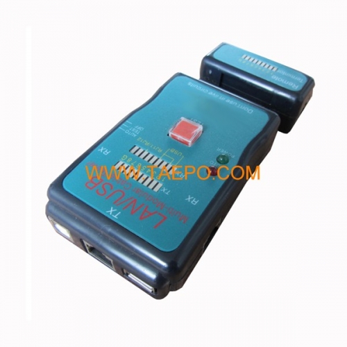 Patch cable tester for RJ11/ RJ45/USB