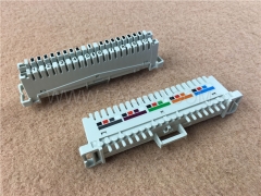 Krone telephone connection module 10 pair with color label