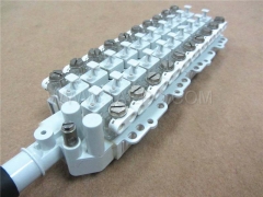 Grease filled 20 pair dropwire terminal block STUB module with cable