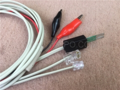 4 pole Krone test plug to alligator clip test cord lsa