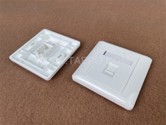 86x86mm AP style 1-port faceplate