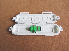 Outdoor SC type 1 inlet 1 oulet drop cable fiber optic splice box