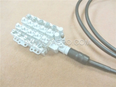 Grease filled 10 pair dropwire STUB module with cable