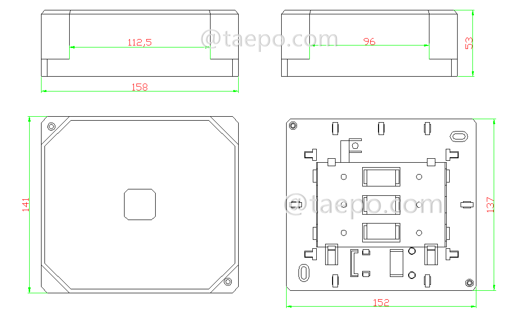 Schematic Diagrams for Indoor 30 pairs telecom distribution point dp box