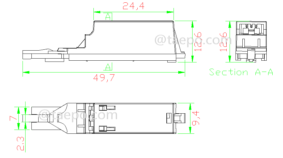 Schematic Diagrams for 1 pair Krone surge MDF protector