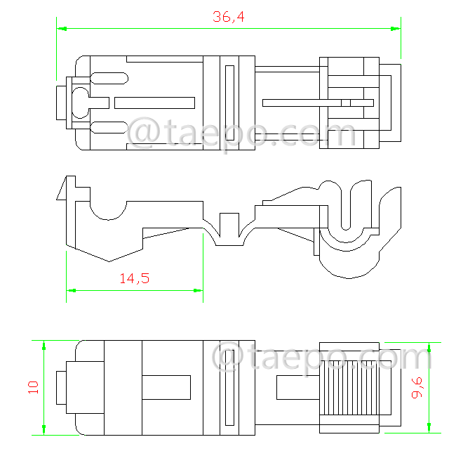 Schematic Diagrams for 3m 952 connector