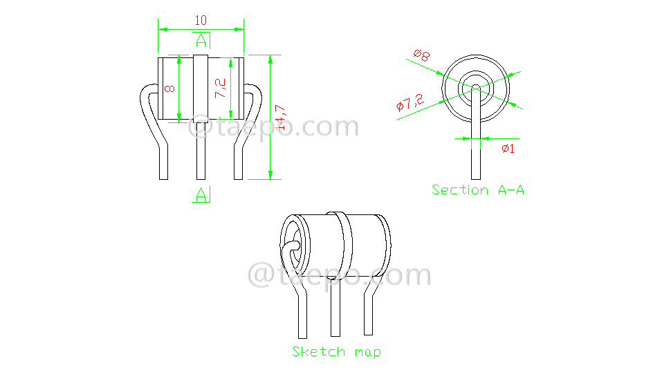 Schematic Diagrams for 3-Electrode Gas Discharge Tube GDT