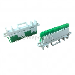 With wire guide 10 pair super compact profile connection module