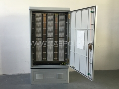 Outdoor Double-sided 2400 pairs SMC telecom street cross connection cabinet