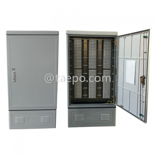 Outdoor Double-sided 2400 pairs SMC telecom street cross connection cabinet