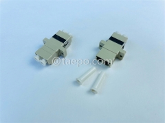 Multimode duplex LC UPC fiber optic adaptor