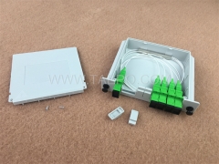 1x4 casette type SC APC Fiber optic PLC splitter