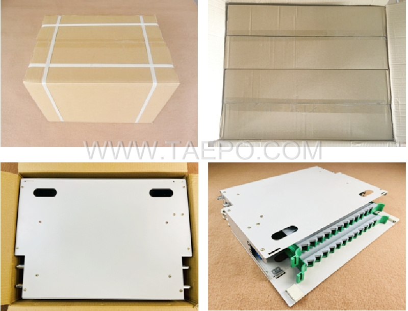 Packing Picture for 24 fibers optic Rack mounted ODF