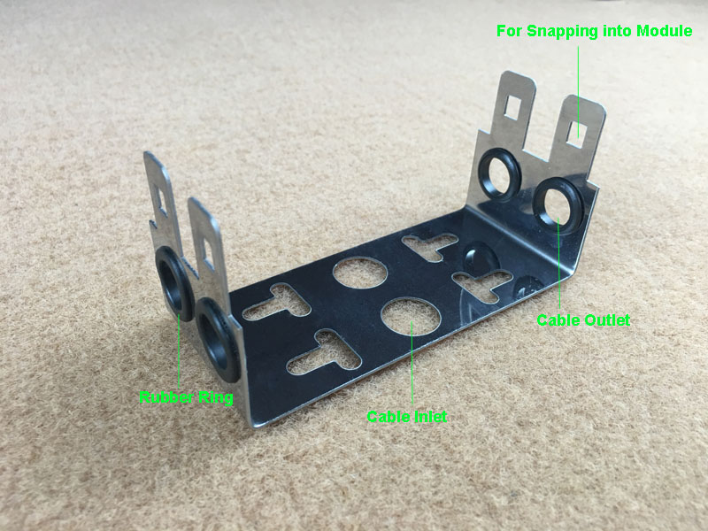 illustration for 10 pairs LSA back mount frame, 2 ways