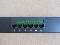 12-port CAT5E RJ45 patch panel