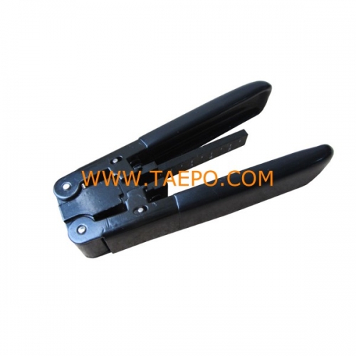 Fiber optic cable stripper bow-type cable