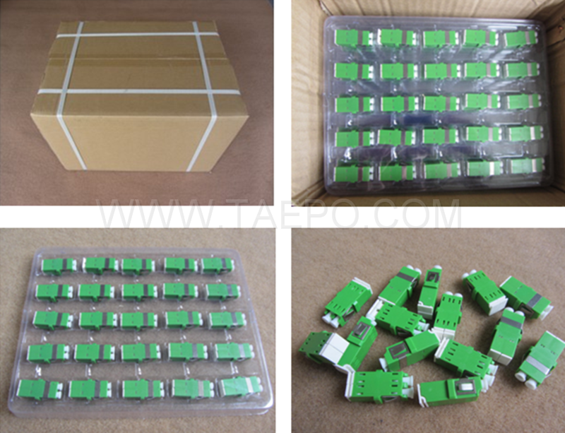 Packing picture for Singlemode duplex reduced flange shielded LC/APC Fiber optic adapter with shutter