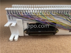 50 pairs S 66M wiring phone punch down block with 1 female 50 pin RJ21 connection
