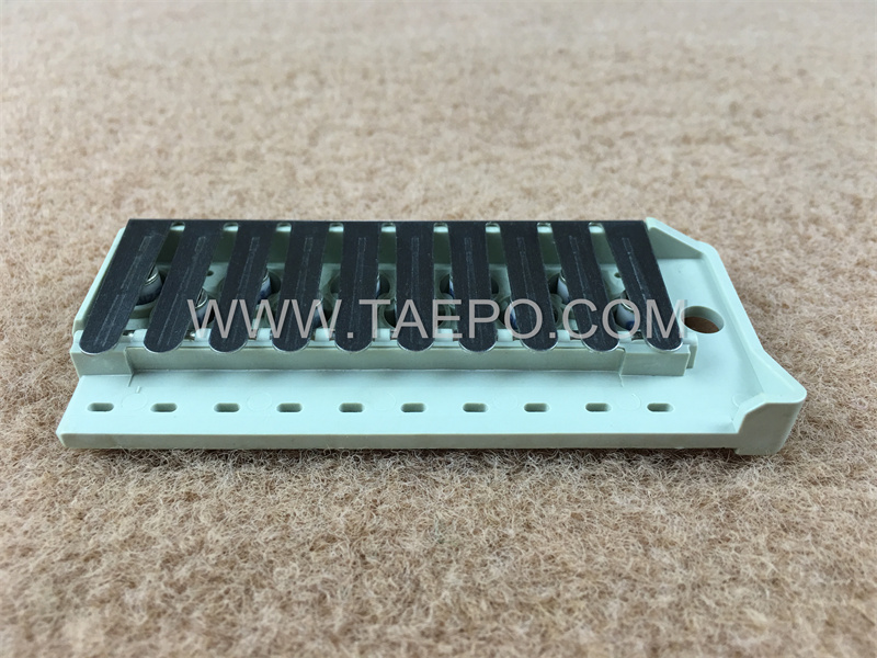5 pairs over-voltage protection magazine for MDF disconnection block 71 #TP-1401-100, with 2-pole GDT arrester