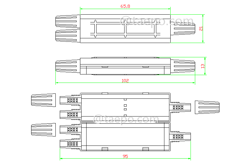 Schematic Diagrams for Drop cable fiber splice protection box