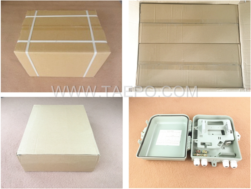 Packing Picture for 8 fibers plastic FTTH Fiber splitter box FSB 