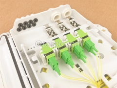 Plastic housing outdoor 8 fibers SC FDB Fiber optic distribution box with adapter