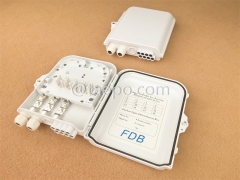 Plastic housing outdoor 8 fibers SC FDB Fiber optic distribution box with adapter