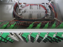 Outdoor 48 fibers cold rolling steel housing Fiber distribution FDB box with replaceable patch panels