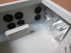 Outdoor 48 fibers cold rolling steel housing Fiber distribution FDB box with replaceable patch panels
