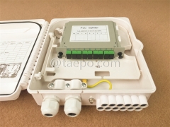 Outdoor 8 fibers SC Fiber splitter FSB box without casette PLC splitters