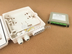 Outdoor 8 fibers SC Fiber splitter FSB box without casette PLC splitters