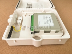 Outdoor 8 fibers SC Fiber splitter FSB box without casette PLC splitters