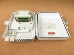 Outdoor SC type 16 fibers plastic FTTH Fiber splitter FSB box with casette PLC splitters