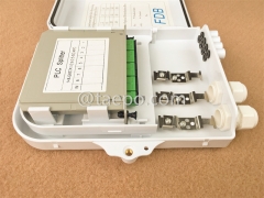 Outdoor SC 8 fibers plastic Fiber splitter FSB box with casette PLC splitters