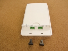 Indoor 2 fibers plastic FTB Fiber terminal box with SC adapters and pigtails