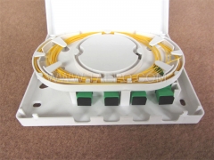 Indoor plastic SC 4 core FTB Fiber optic termination box with flip cover