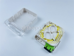 Indoor SC 2 fibers plastic FTTH FTB Fiber optic termination fiber splice cassette