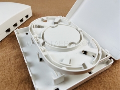 Indoor plastic SC 4 core FTB Fiber optic termination box with flip cover