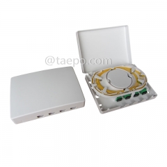 Indoor plastic SC 4 core FTB Fiber optic termination box with flip cover