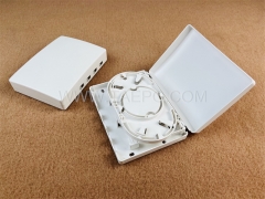 Indoor plastic SC 4 core FTB Fiber optic termination box with flip cover