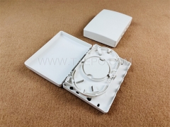 Indoor plastic SC 4 core FTB Fiber optic termination box with flip cover