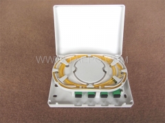 Indoor plastic SC 4 core FTB Fiber optic termination box with flip cover