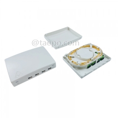 Indoor 4 port FTTH FTB Fiber termination box with SC adapter