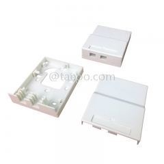 Indoor 2 fibers plastic FTTH Fiber termination FTB box with SC adapters and pigtails