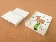 Indoor 2 fibers plastic FTTH Fiber termination FTB box with SC adapters and pigtails