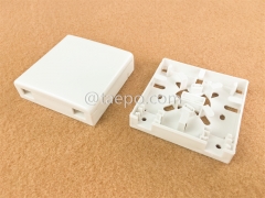 2 port SC Fiber optic surface mount box with SC adapters and pigtails