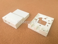 Indoor 2 fibers plastic FTTH Fiber termination FTB box with SC adapters and pigtails